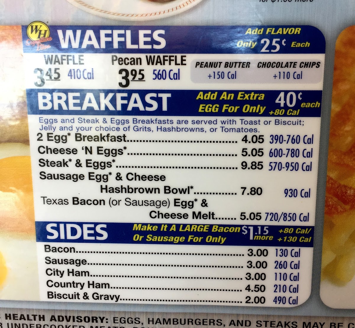 Waffle House Photo Menu 5
