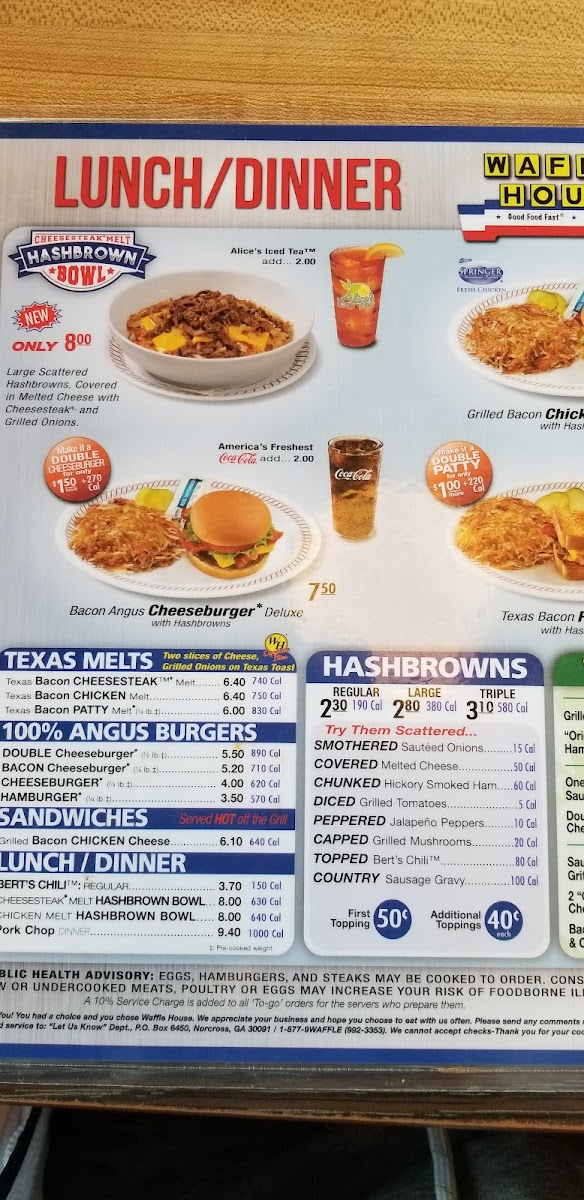 Waffle House Photo Menu 7