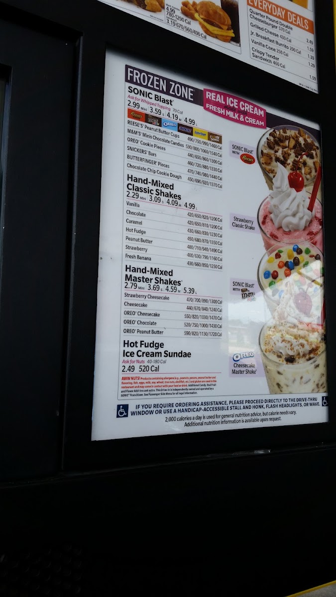 Sonic Drive-In Photo Menu 4