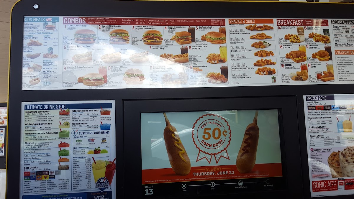 Sonic Drive-In Photo Menu 7