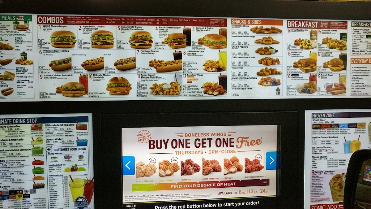 Sonic Drive-In Photo Menu 9