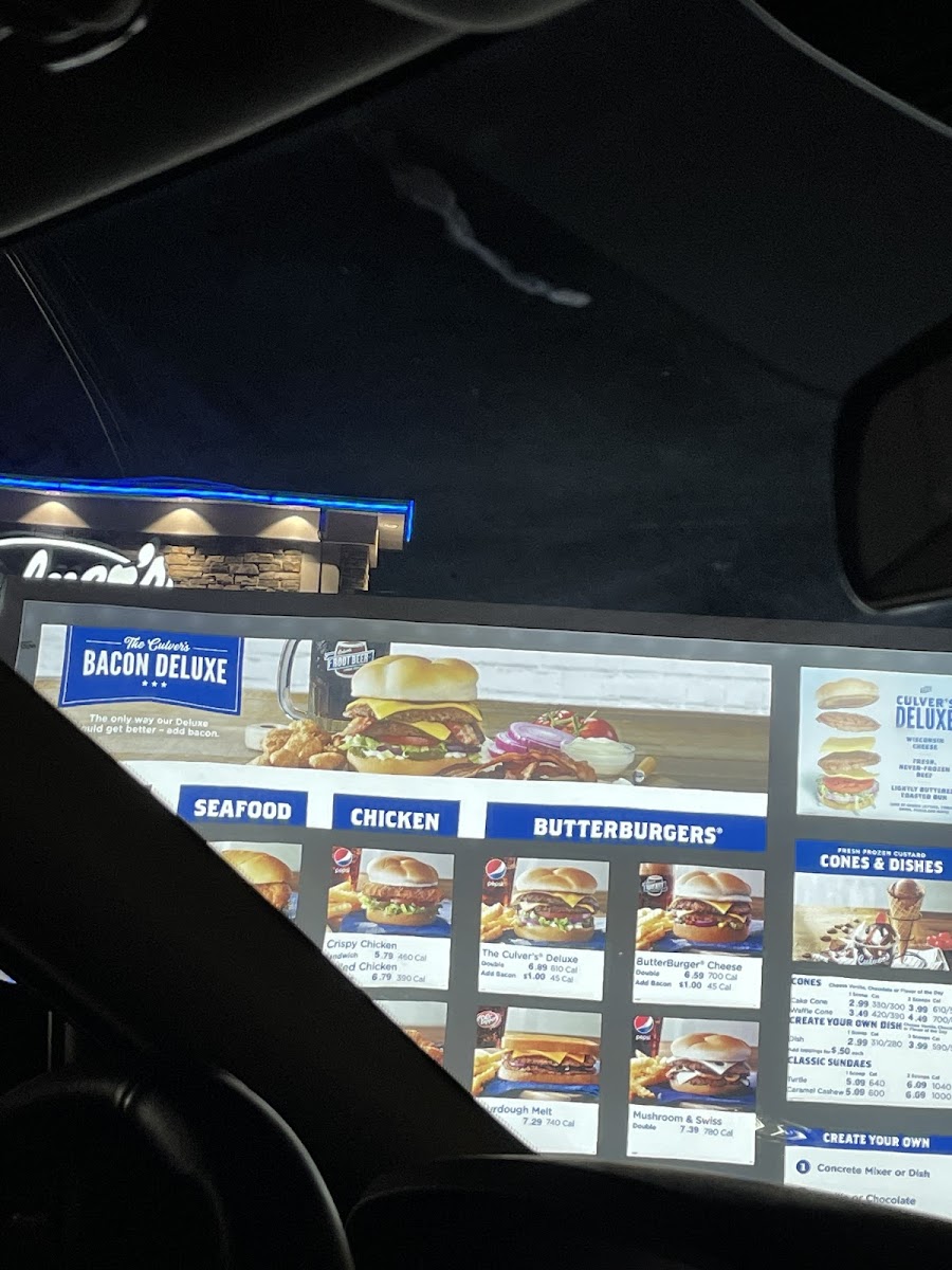 Culver’s Photo Menu 2