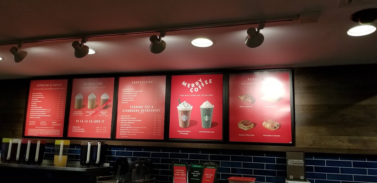 Starbucks Photo Menu 1