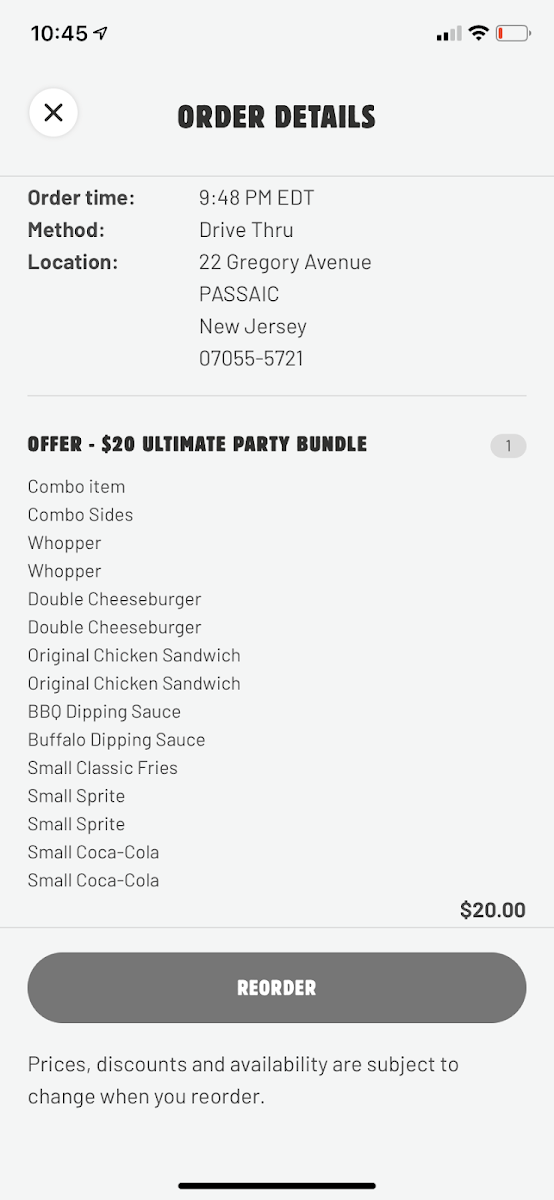 Burger King Photo Menu 2