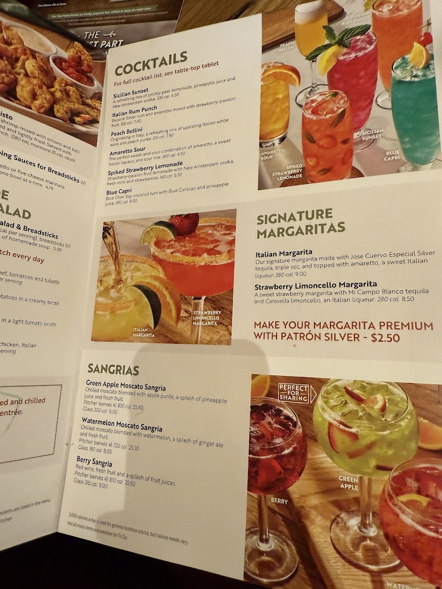 Olive Garden Italian Restaurant Photo Menu 3