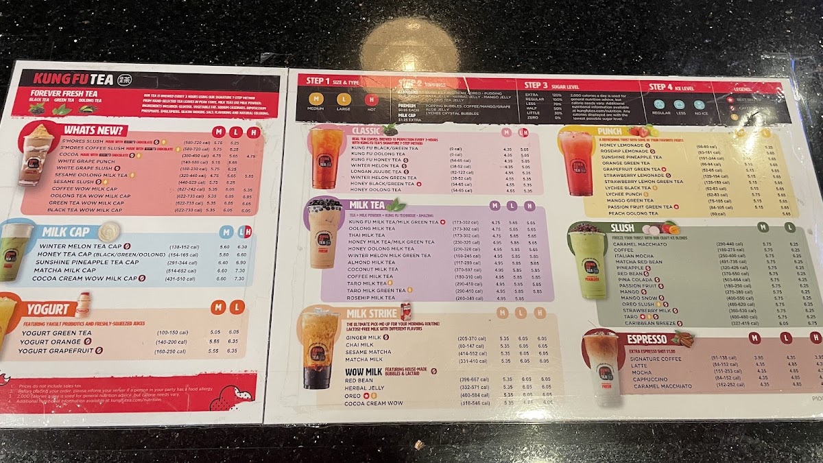 Kung Fu Tea Photo Menu 8