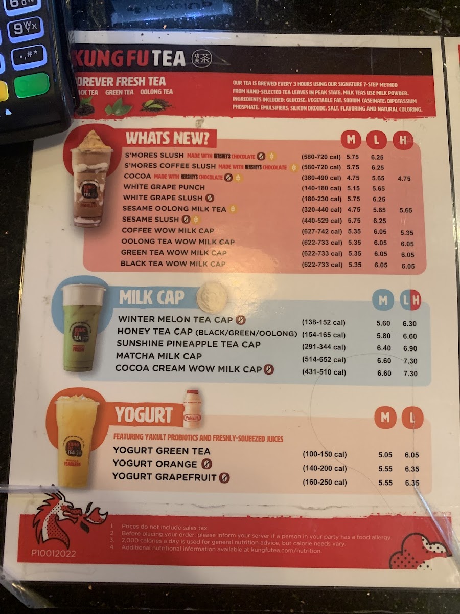 Kung Fu Tea Photo Menu 9