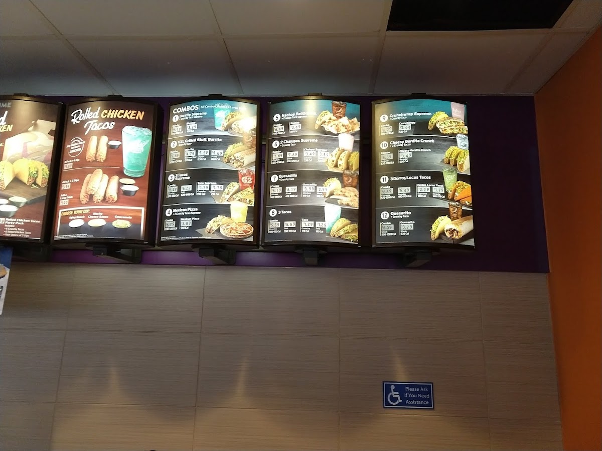 Taco Bell Photo Menu 2