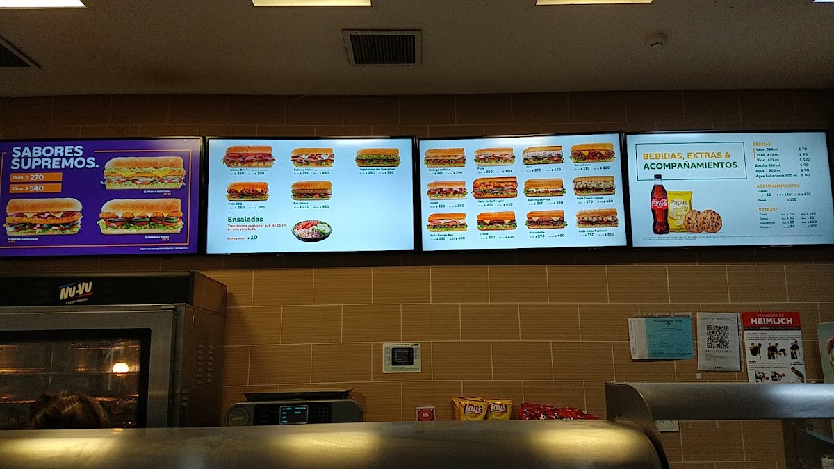 Subway Photo Menu 1