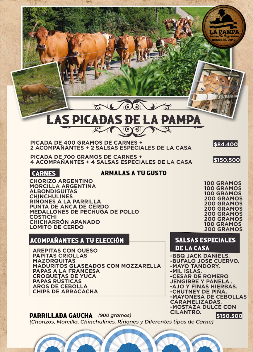La Pampa Photo Menu 1