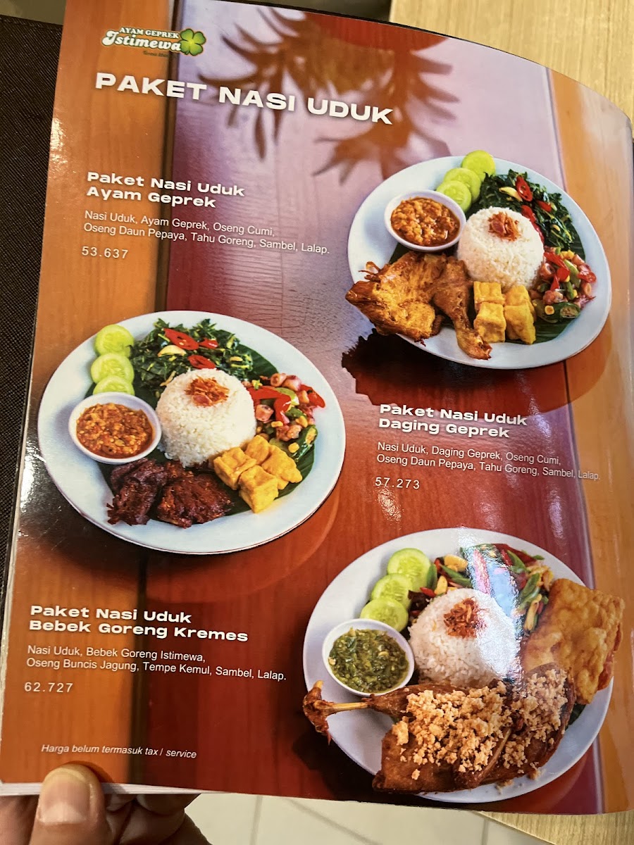 Ayam Geprek Istimewa Photo Menu 1