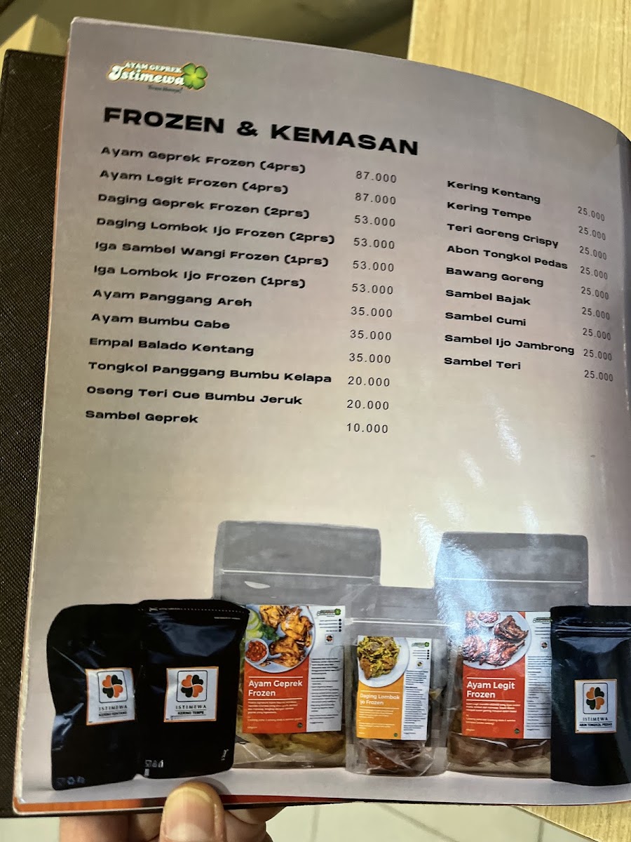 Ayam Geprek Istimewa Photo Menu 2