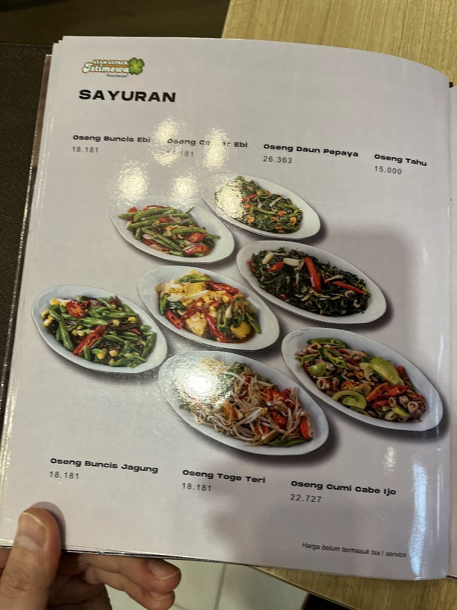 Ayam Geprek Istimewa Photo Menu 8