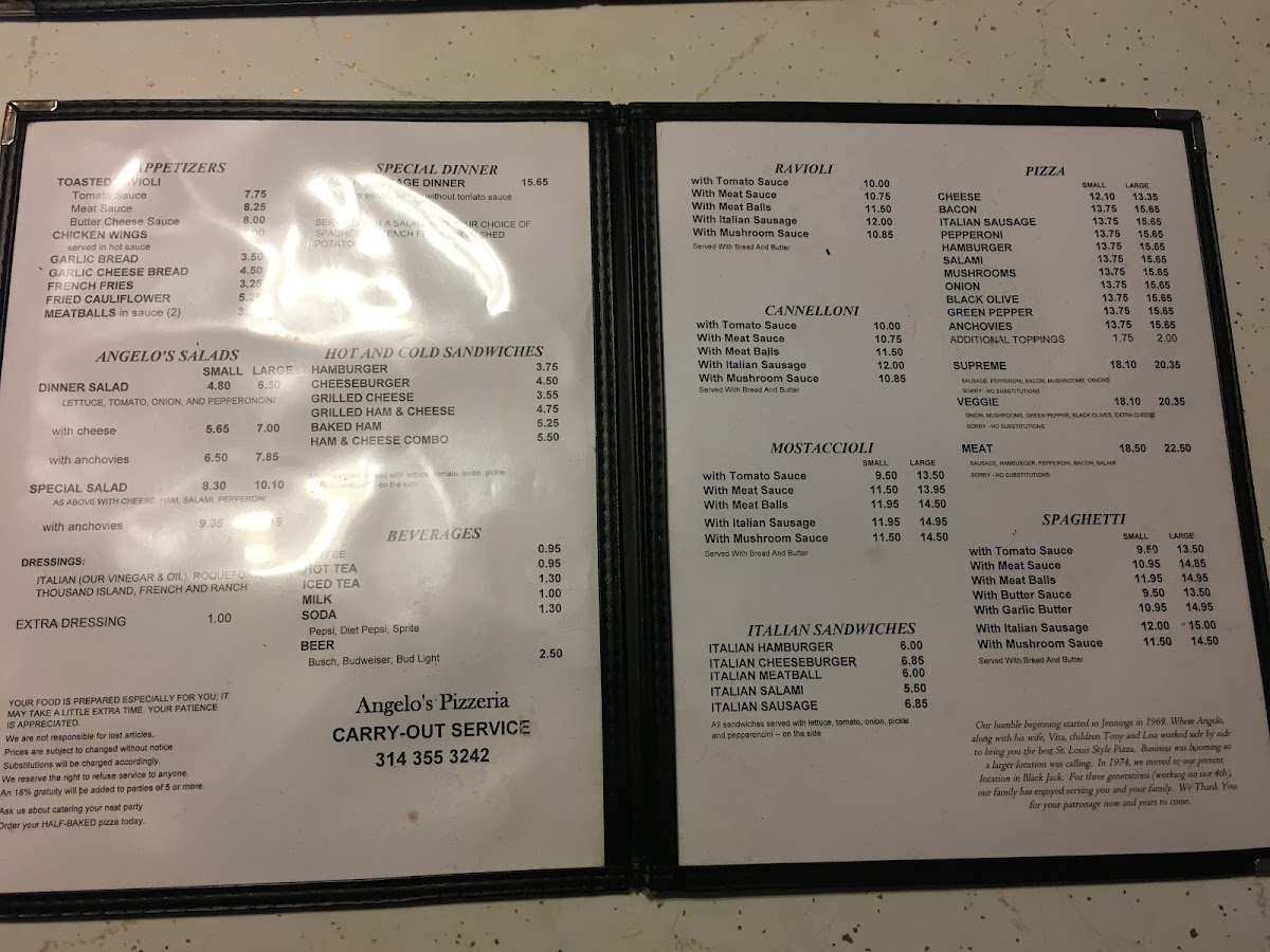 Angelo's Pizzeria Photo Menu 4