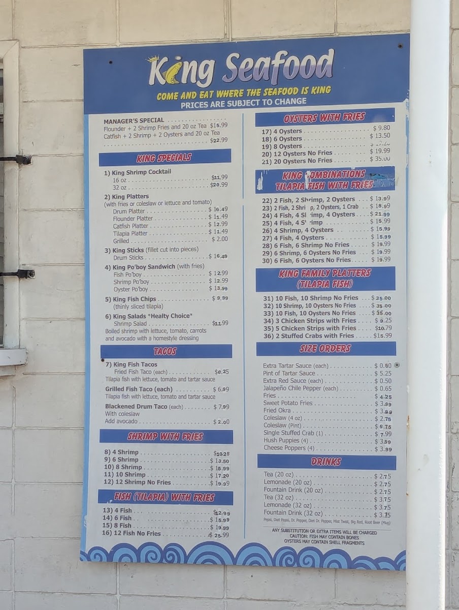 King Seafood Photo Menu 3