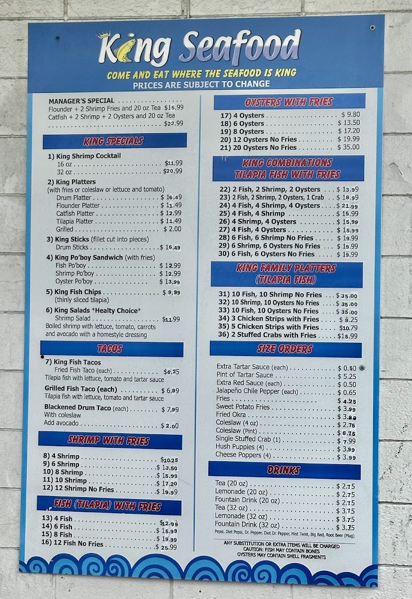 King Seafood Photo Menu 5