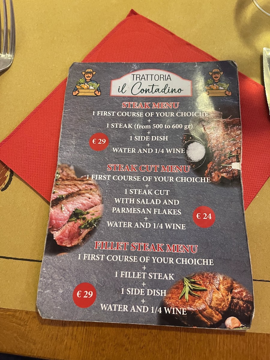 Trattoria Il Contadino Photo Menu 1