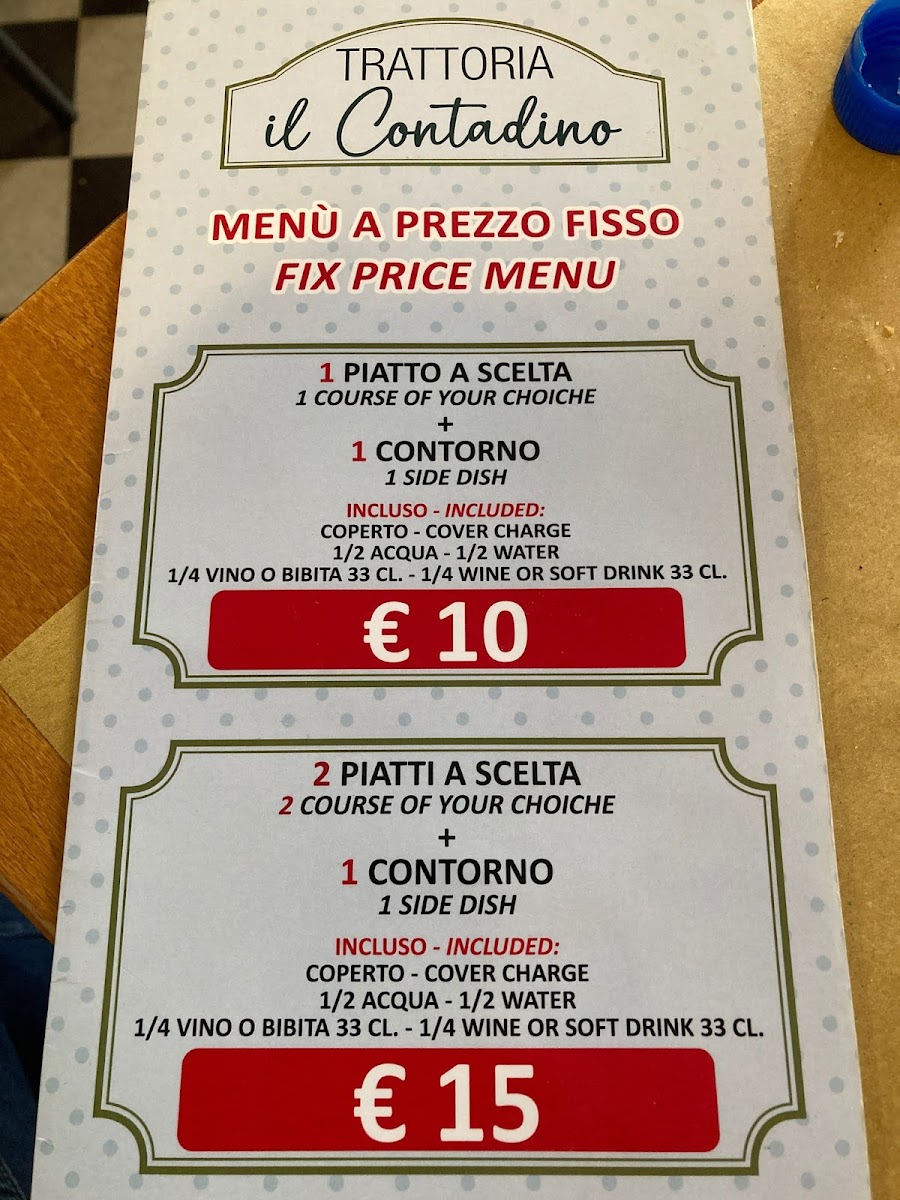 Trattoria Il Contadino Photo Menu 6