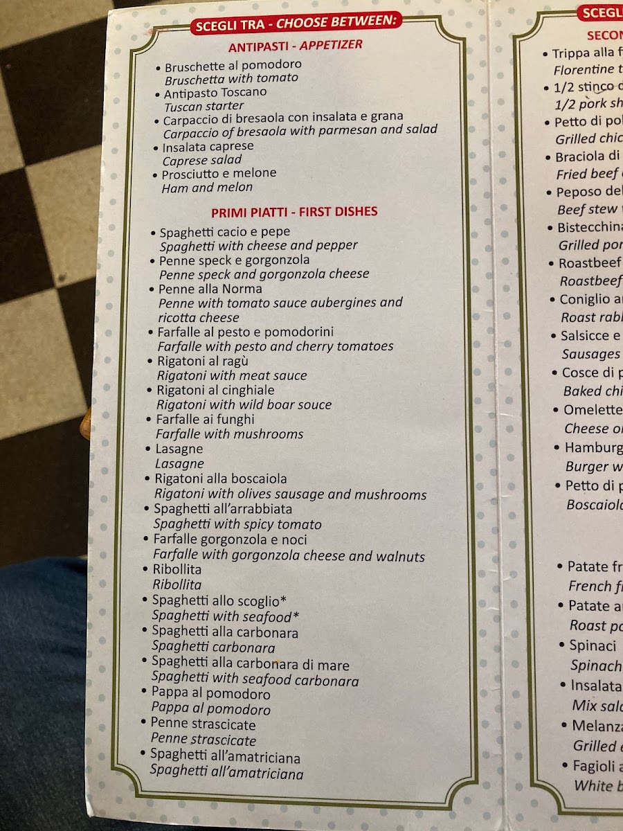 Trattoria Il Contadino Photo Menu 9