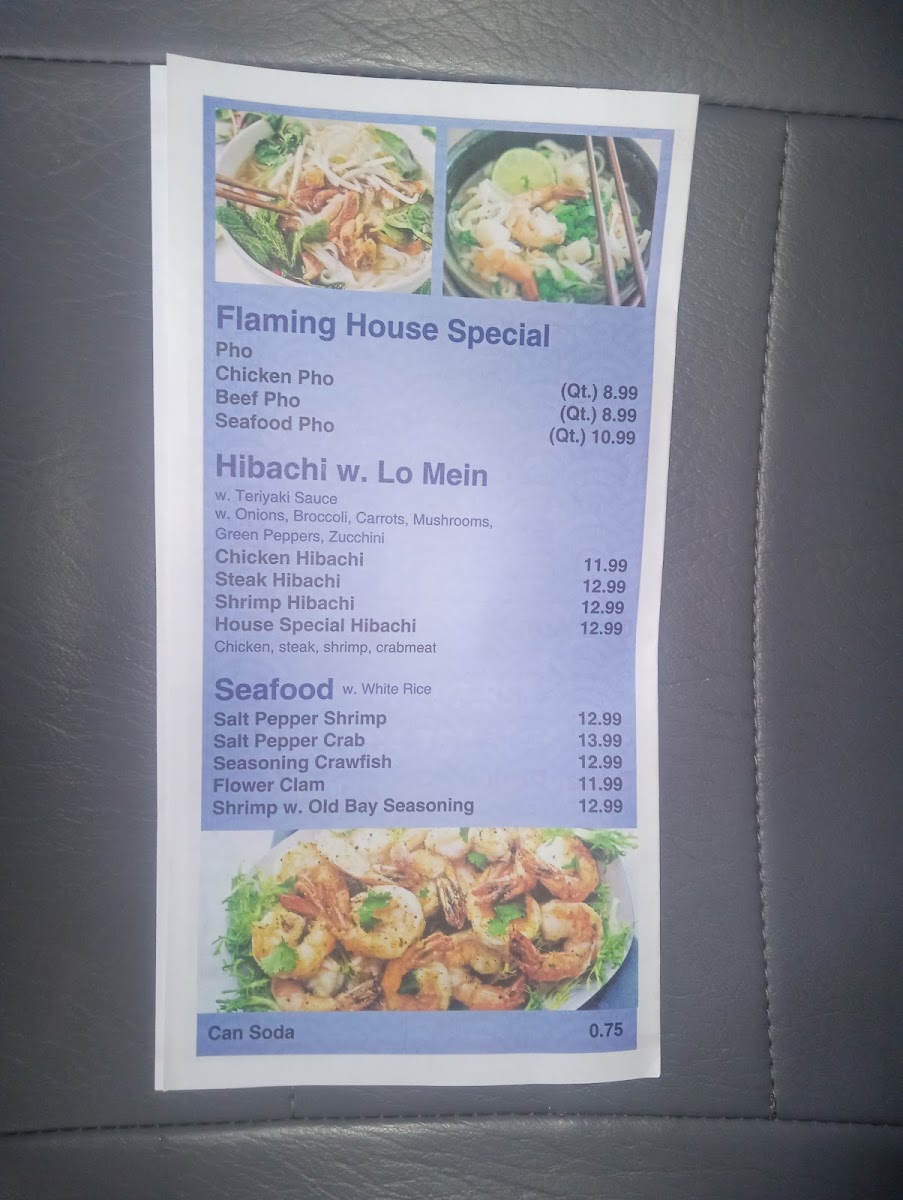 Flaming Chinese Buffet Photo Menu 4