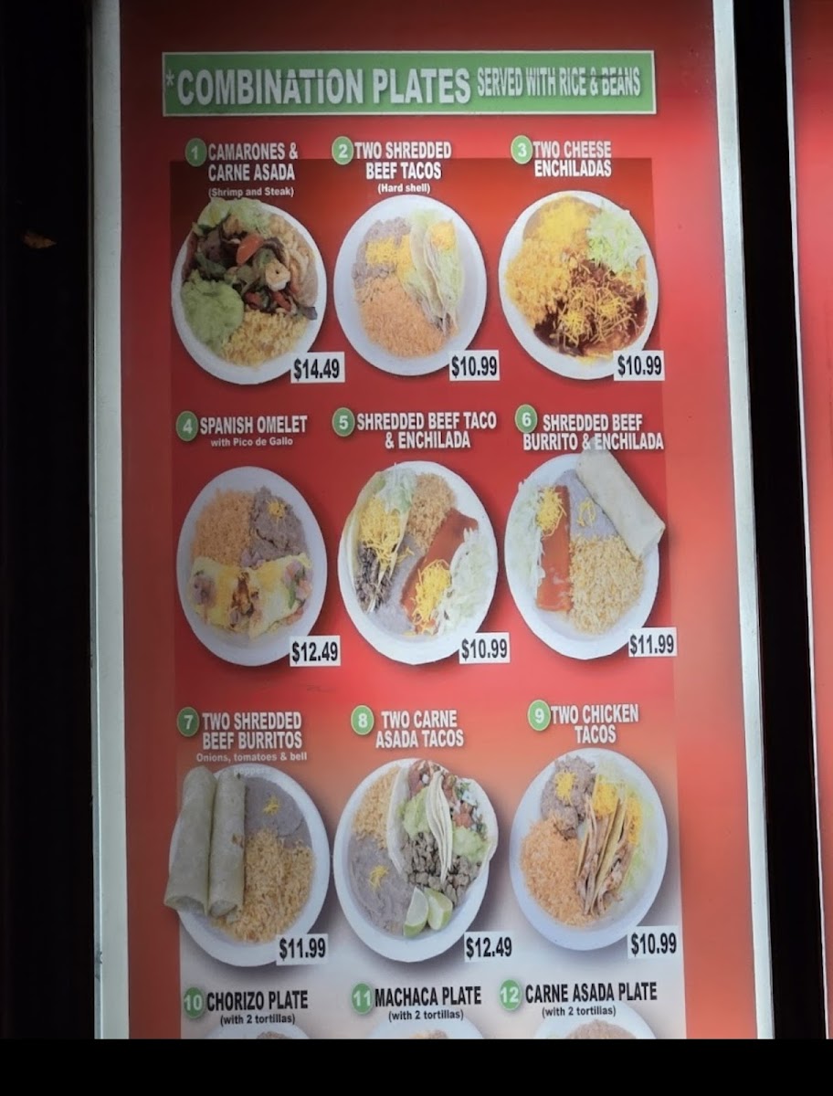 Los Beto's Mexican Food Photo Menu 2