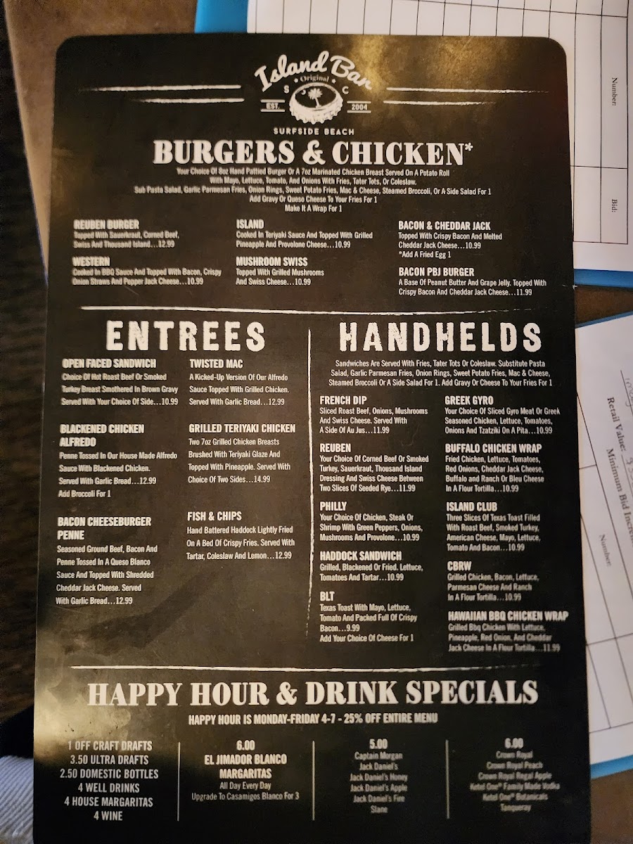 Island Bar & Grill Photo Menu 6