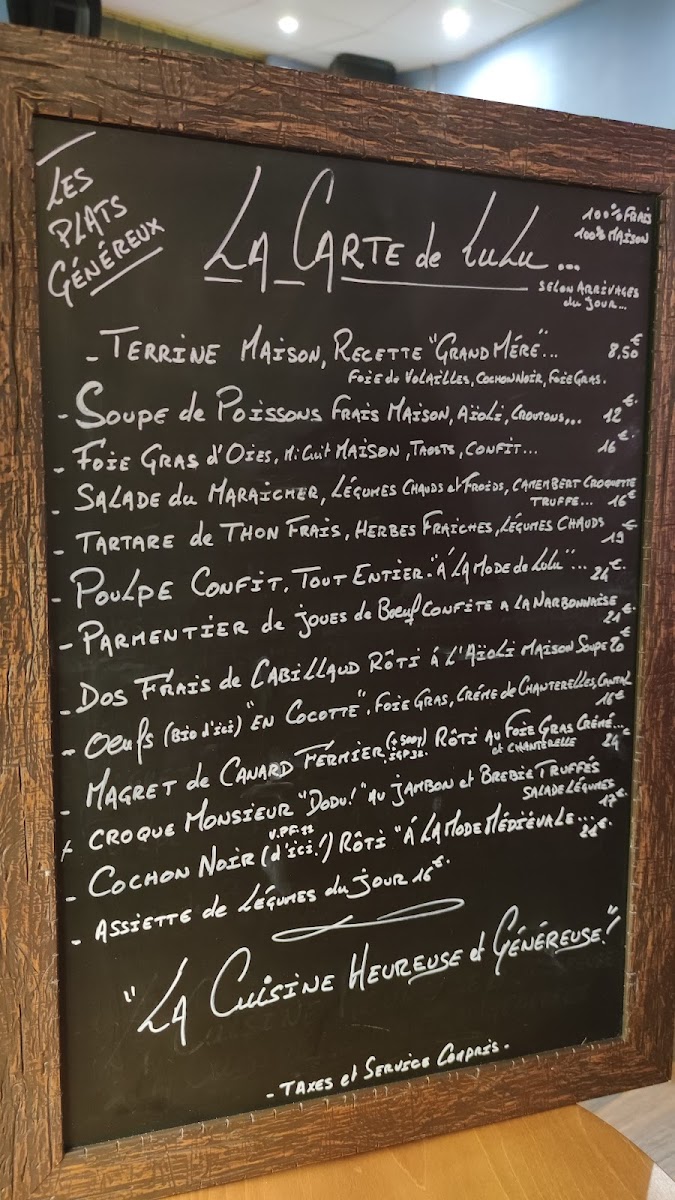 Chez Lulu Photo Menu 10
