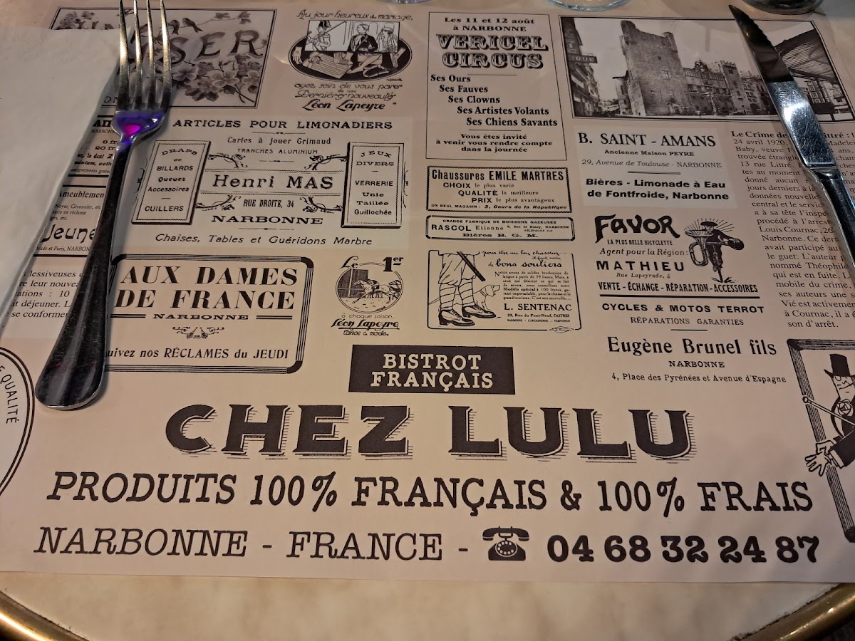 Chez Lulu Photo Menu 7