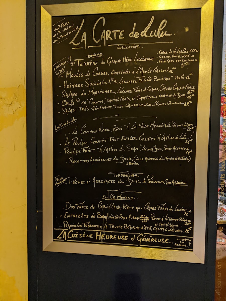 Chez Lulu Photo Menu 8