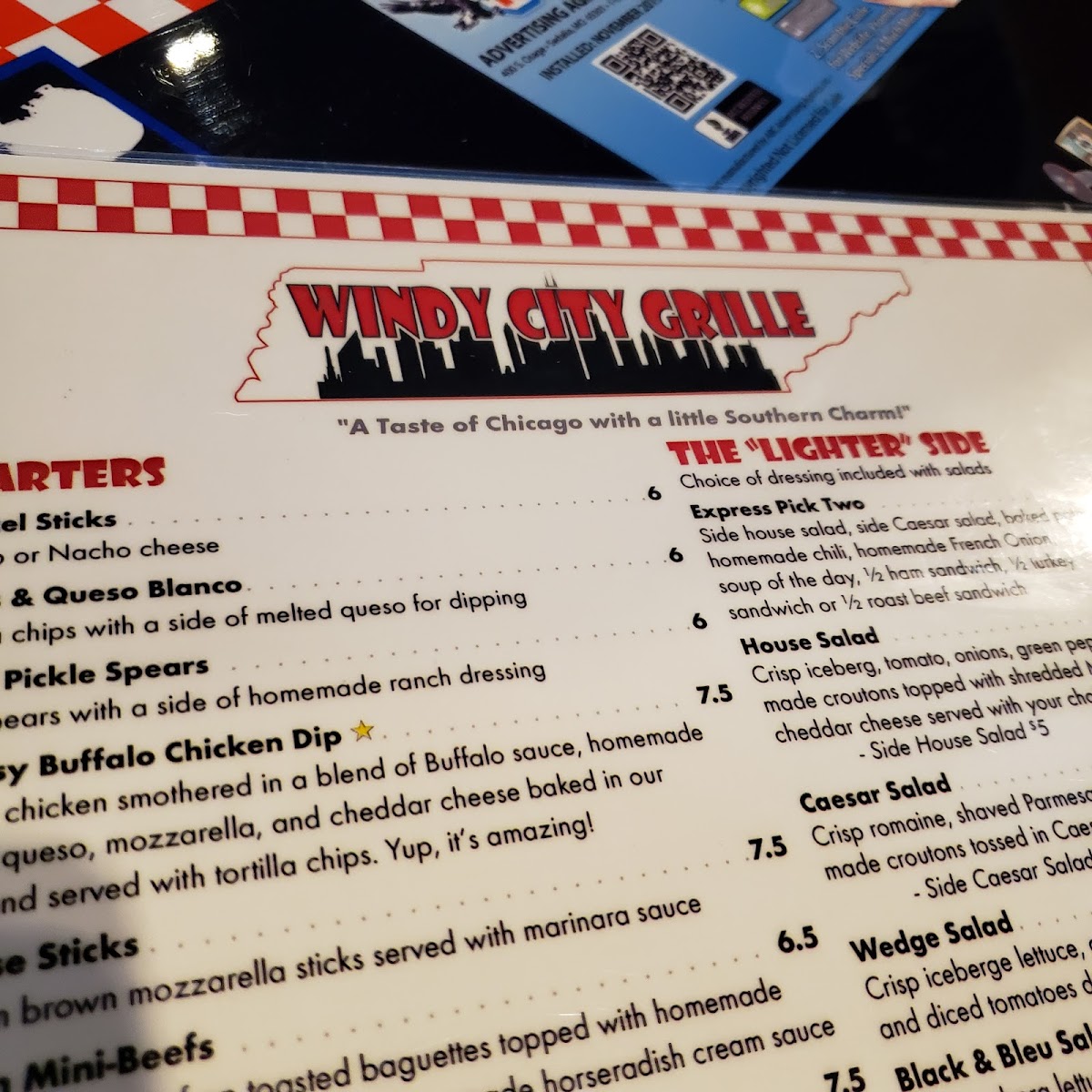 Windy City Grille Photo Menu 6