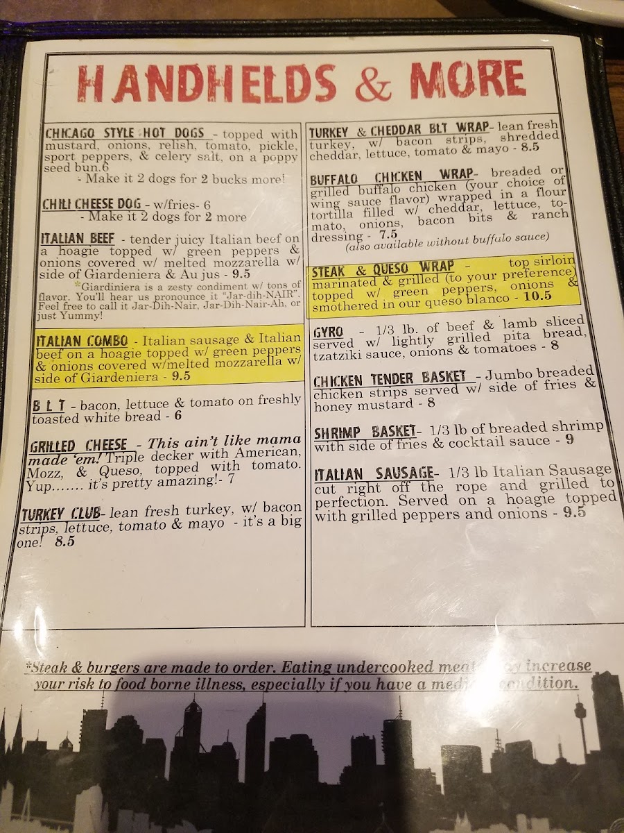 Windy City Grille Photo Menu 8