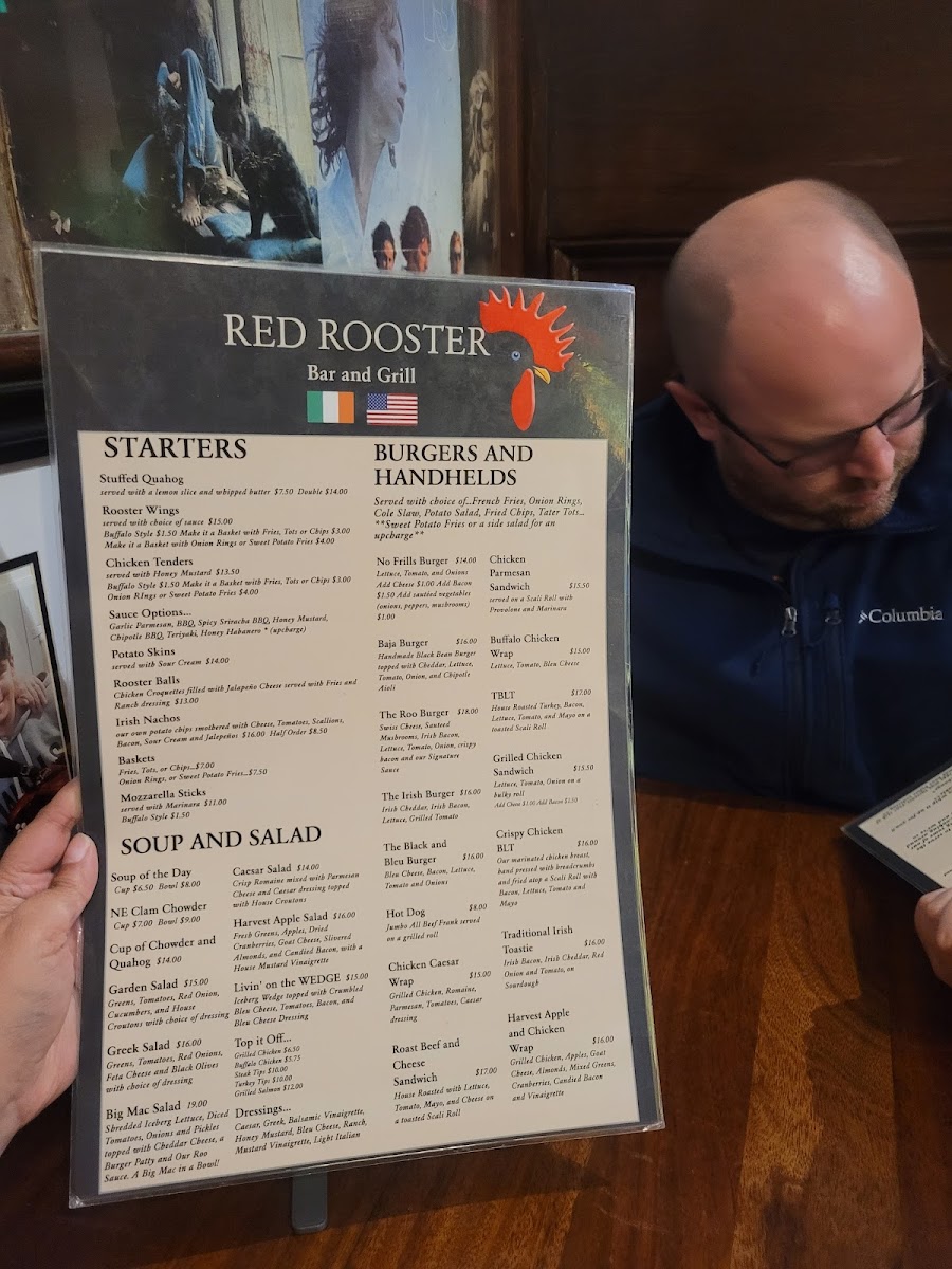 Red Rooster Bar and Grill Photo Menu 3