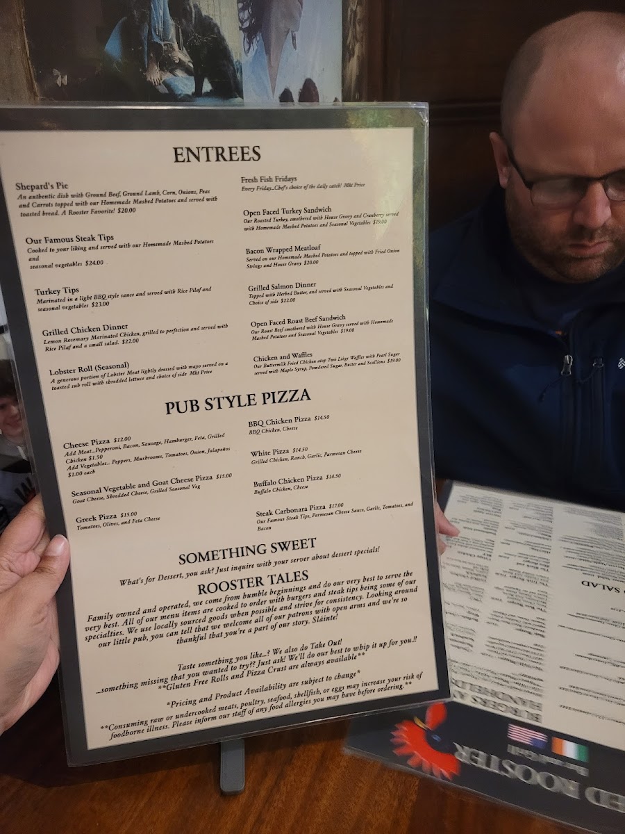 Red Rooster Bar and Grill Photo Menu 5