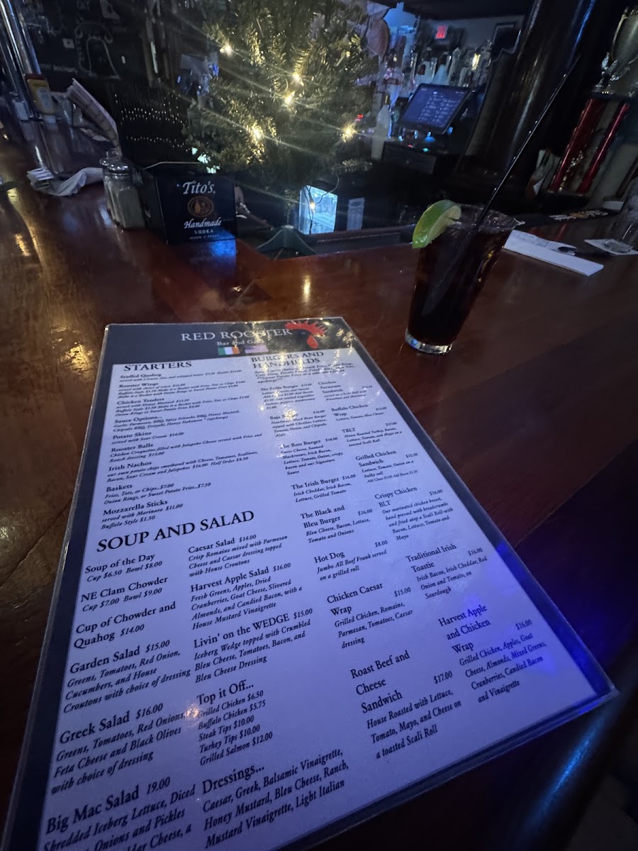 Red Rooster Bar and Grill Photo Menu 8