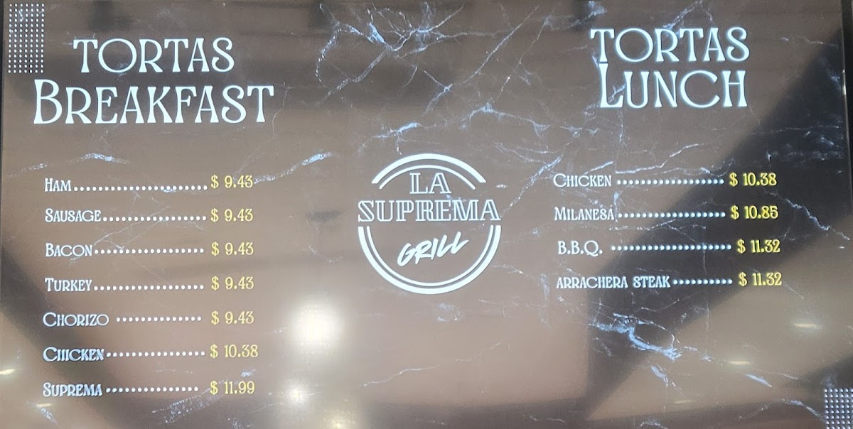 La Suprema Bakery & Panaderia Photo Menu 4