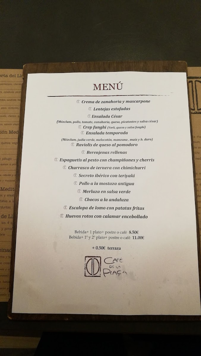 Cafè de la Plaça Photo Menu 10