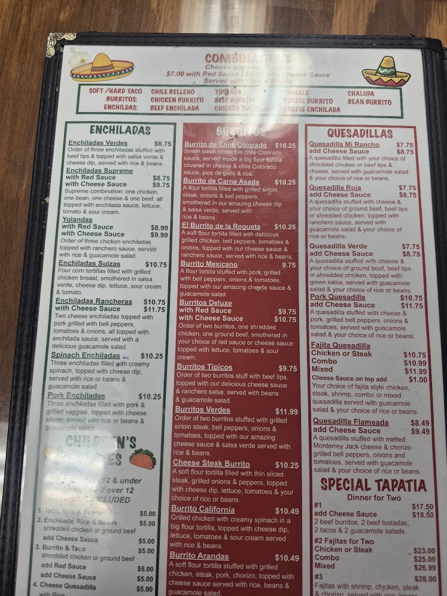 El Cantarito Mexican Restaurant Photo Menu 9