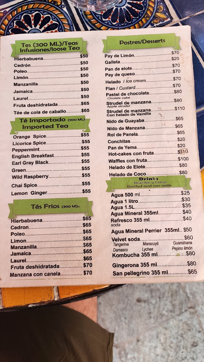 Cafe Los Cuiles Photo Menu 3