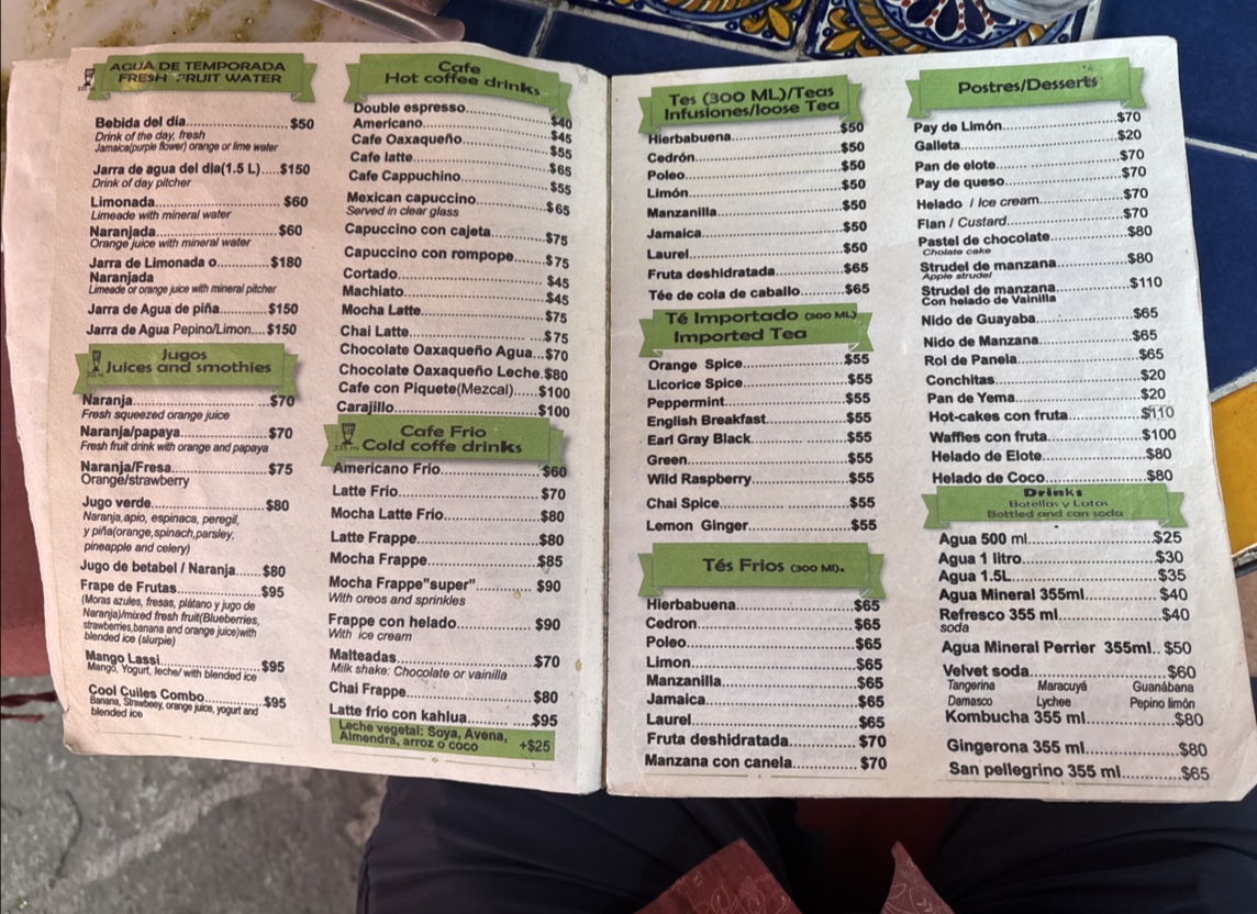 Cafe Los Cuiles Photo Menu 9