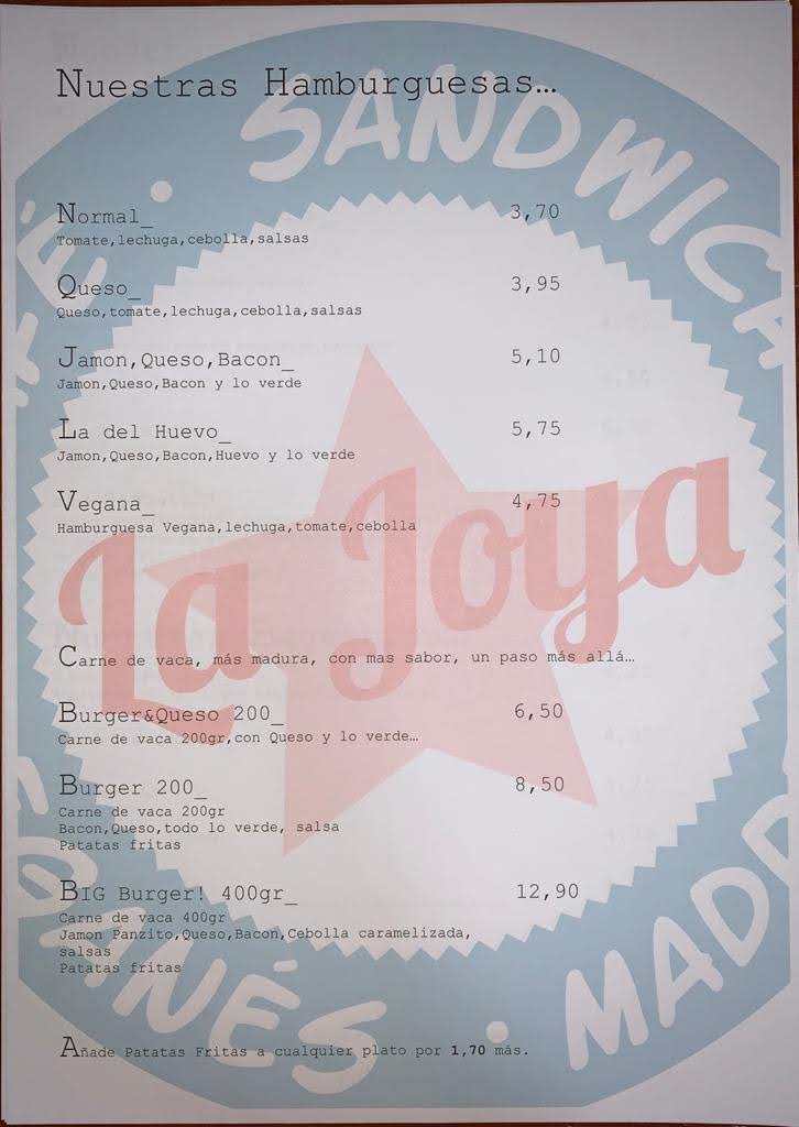 La Joya Café Photo Menu 4