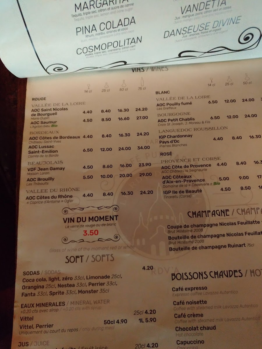 Au Rendez-Vous des Amis Photo Menu 10