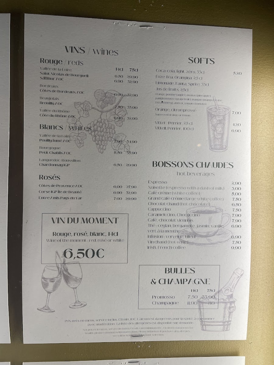 Au Rendez-Vous des Amis Photo Menu 3
