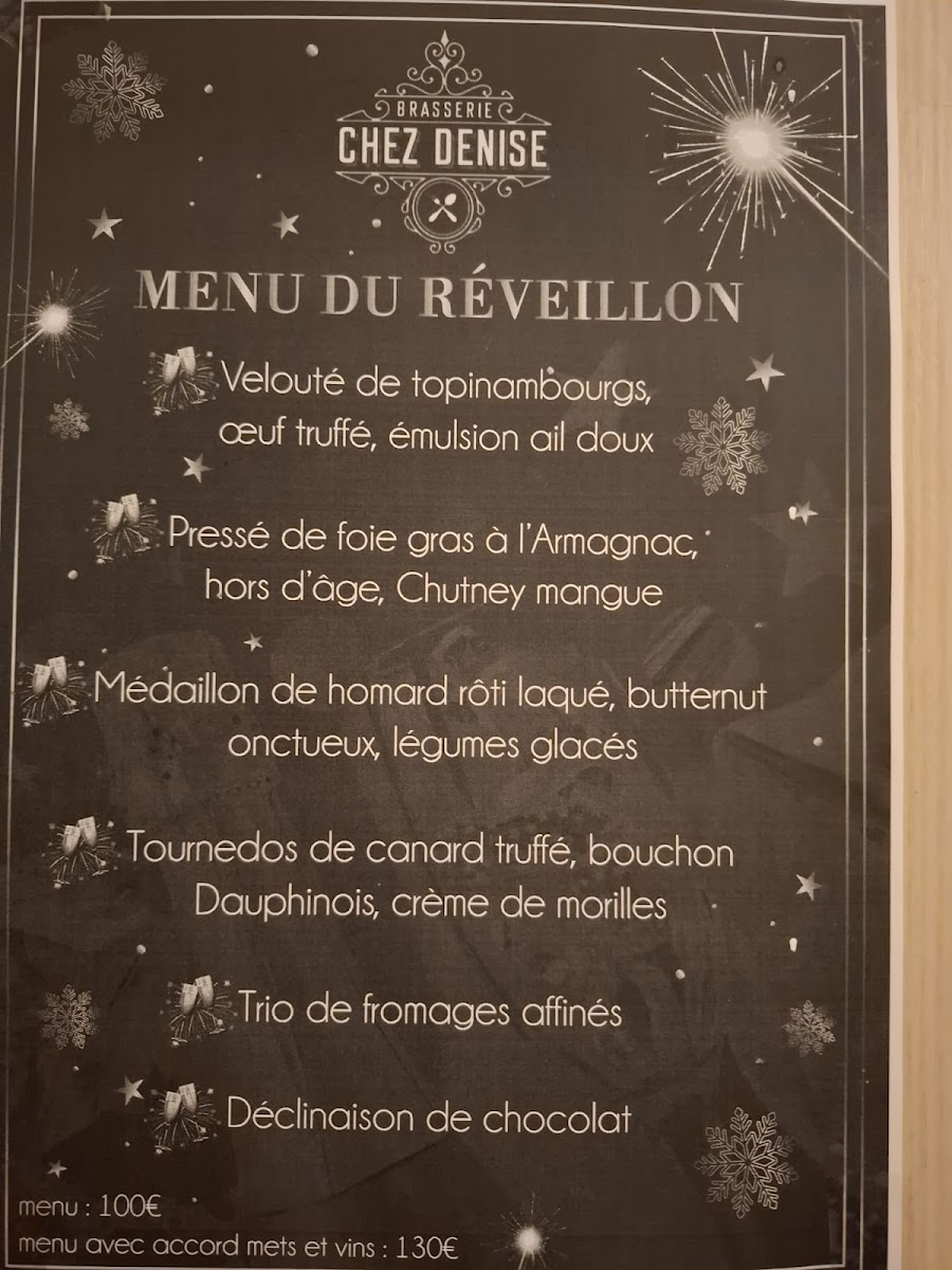 Chez Denise Photo Menu 4