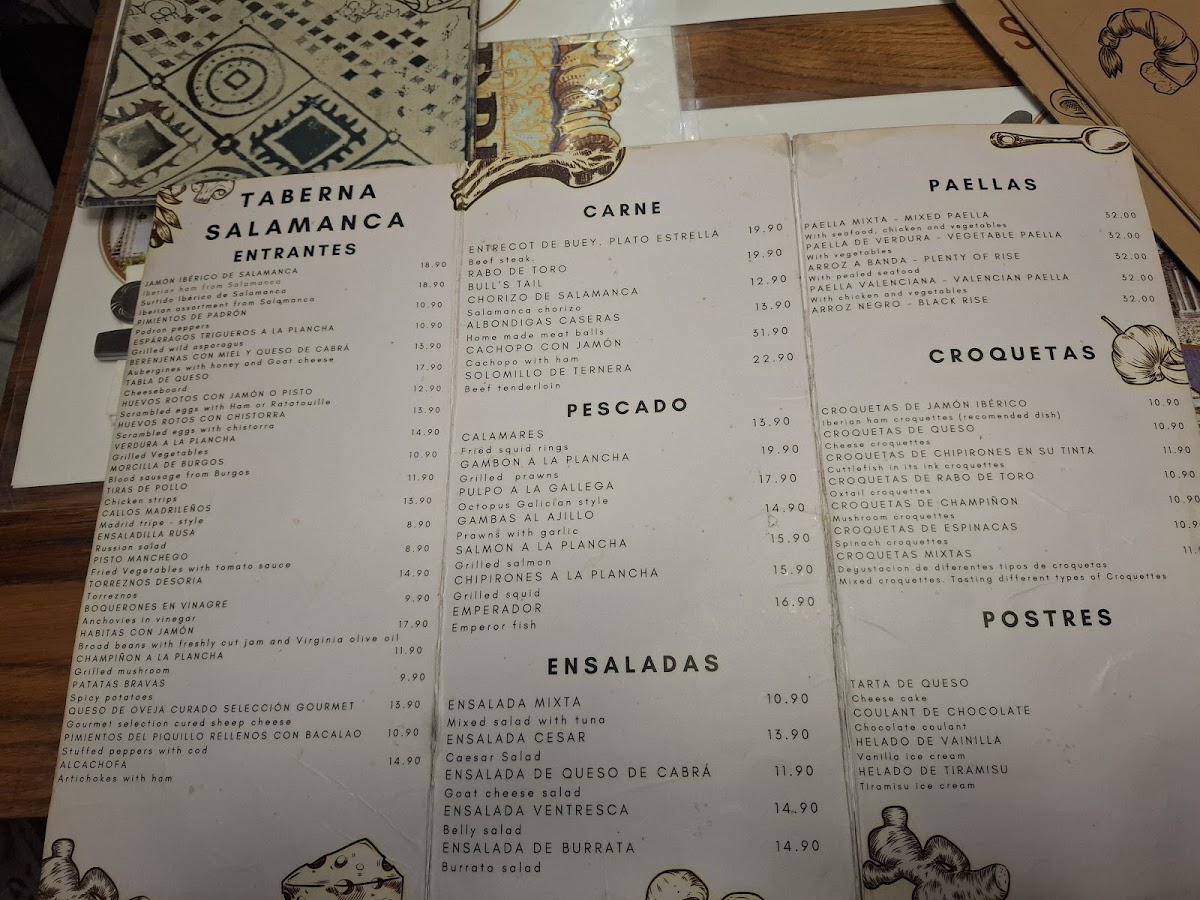 Taberna Salamanca Photo Menu 2
