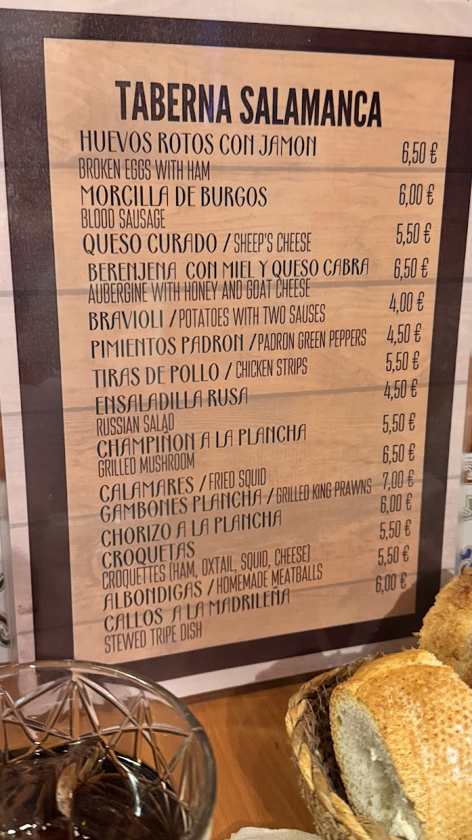 Taberna Salamanca Photo Menu 4