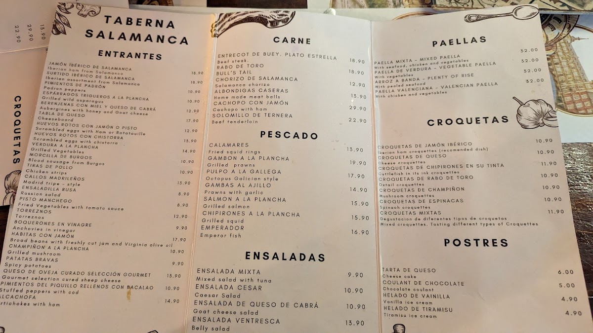Taberna Salamanca Photo Menu 5