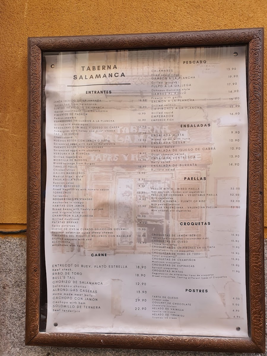 Taberna Salamanca Photo Menu 6
