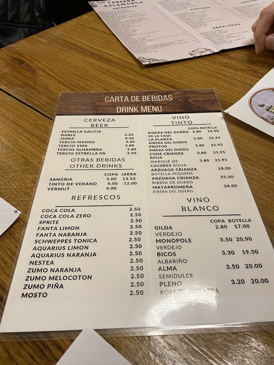 Taberna Salamanca Photo Menu 7