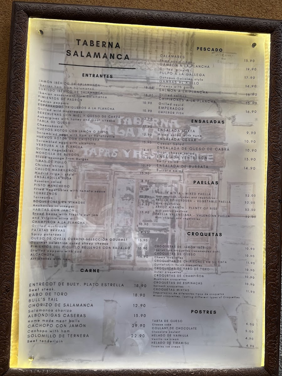 Taberna Salamanca Photo Menu 9