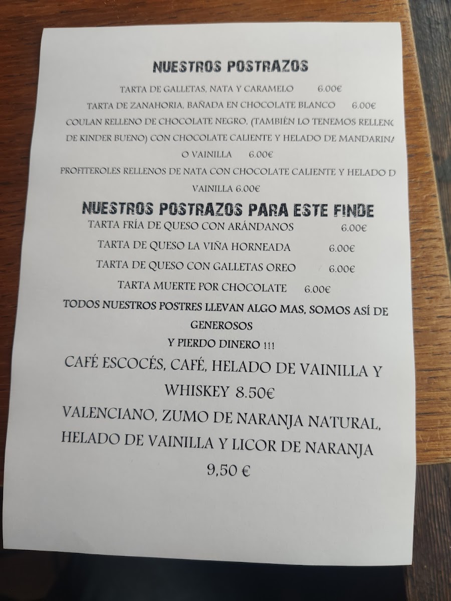 Herria Zaharra Photo Menu 1